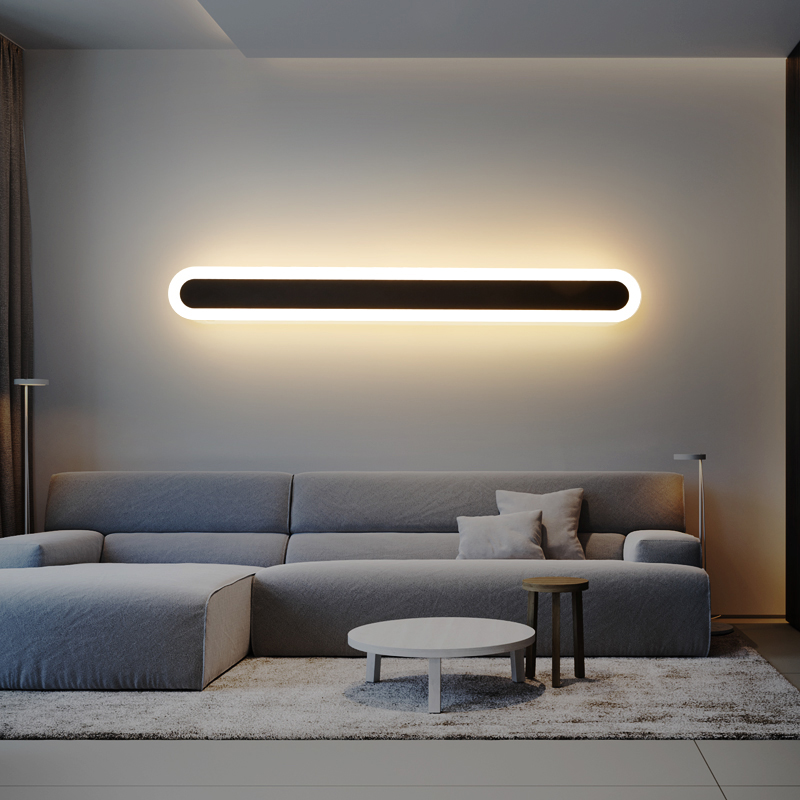 

Minimalist Creative Long Wall Lamp ModernLED Wall Lamp Living Room Bedside Aluminum light Ligting Sconce