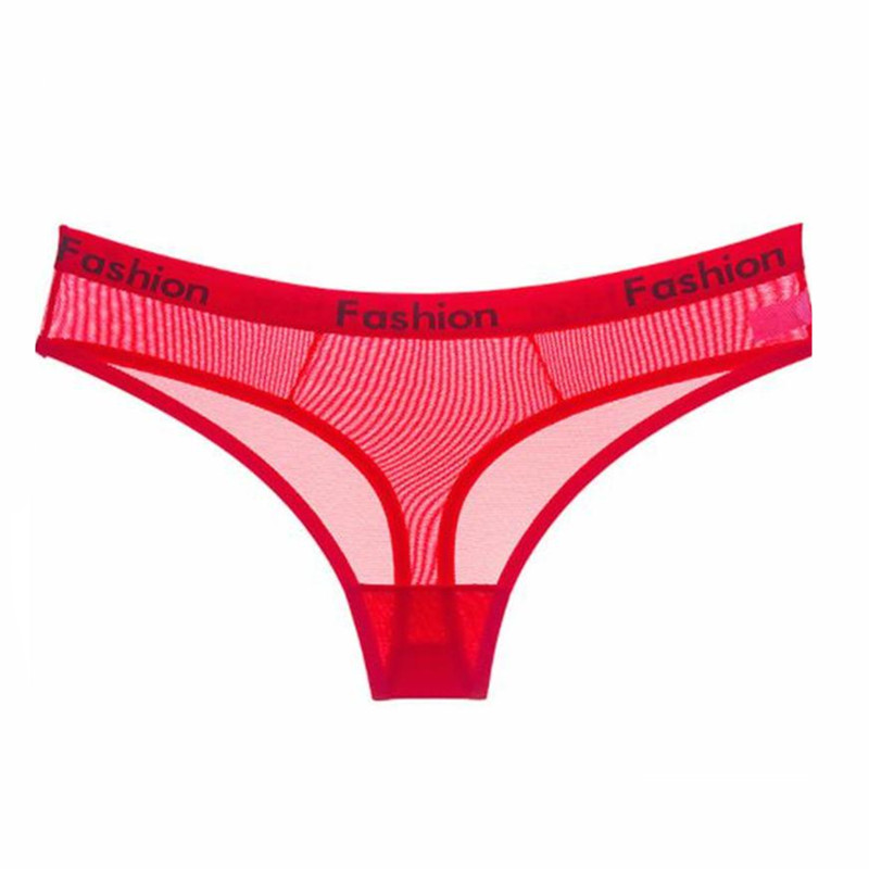 

Ladies Candy Color Low Waist Panties Fashion Style Sexy Perspective Briefs Womens Panties Designer New Arrival Womens Underwear, White