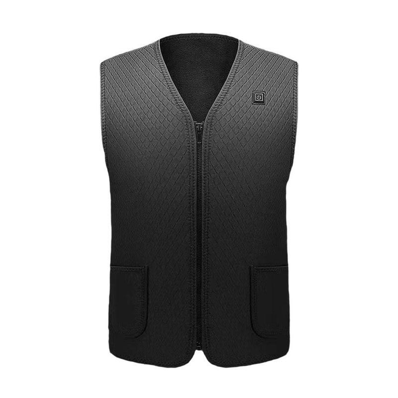 

Neoprene heating vest USB heating vest new 7-zone electric unisex clothes outdoor work clothes, Black