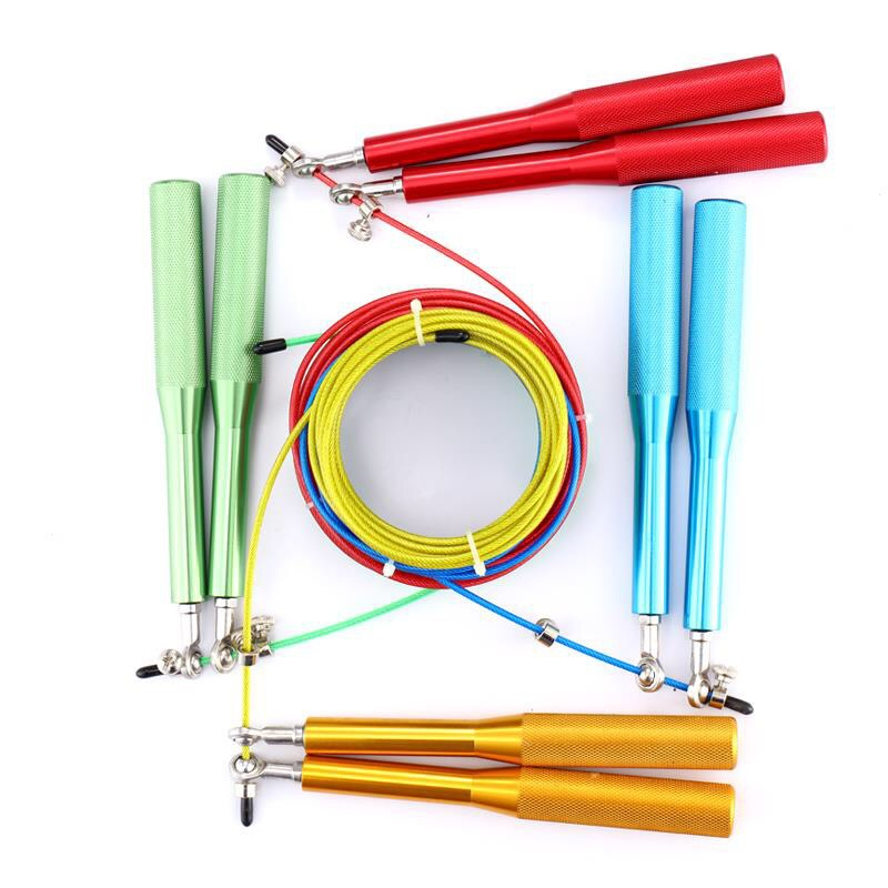 

Fitness sports Rope skipping high speed competition aluminum alloy handle bearing skip wire rope single jump training