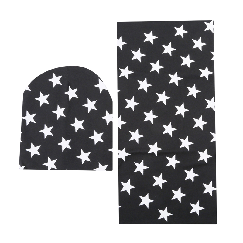 

Outdoor Hats Riding Cap Set Autumn Winter Girls Tops Boys Scarf Hats Scarf New Stars Solid Crochet Style Warm Riding Hat, Red