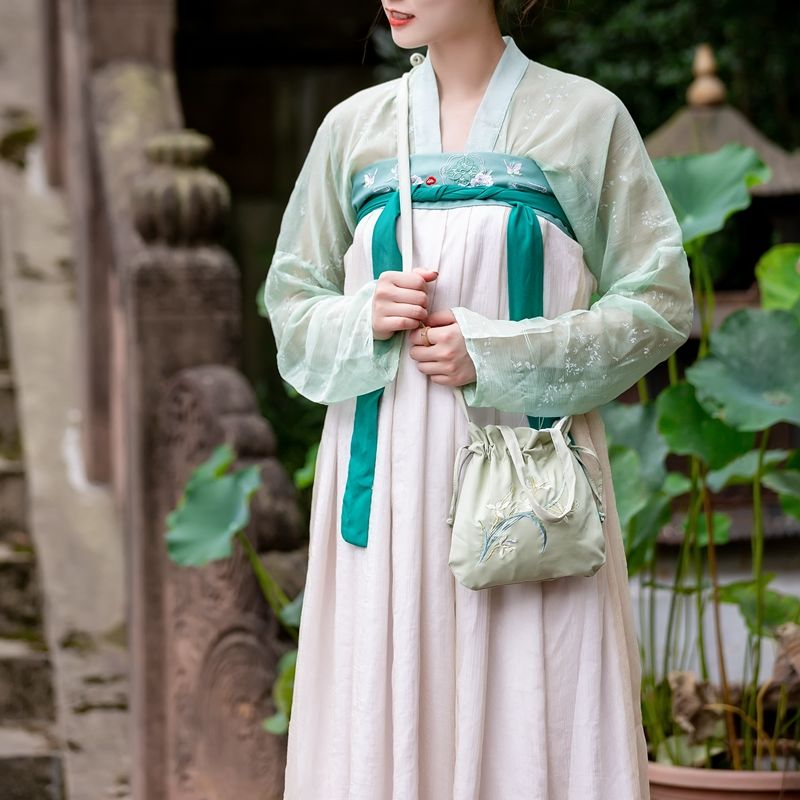 

Ancient Chinese Style Women Small Crossbody Bag Linen Embroidered Ladies Shoulder Bucket Bags Vintage Girls Handbags Coin Purse, Beige