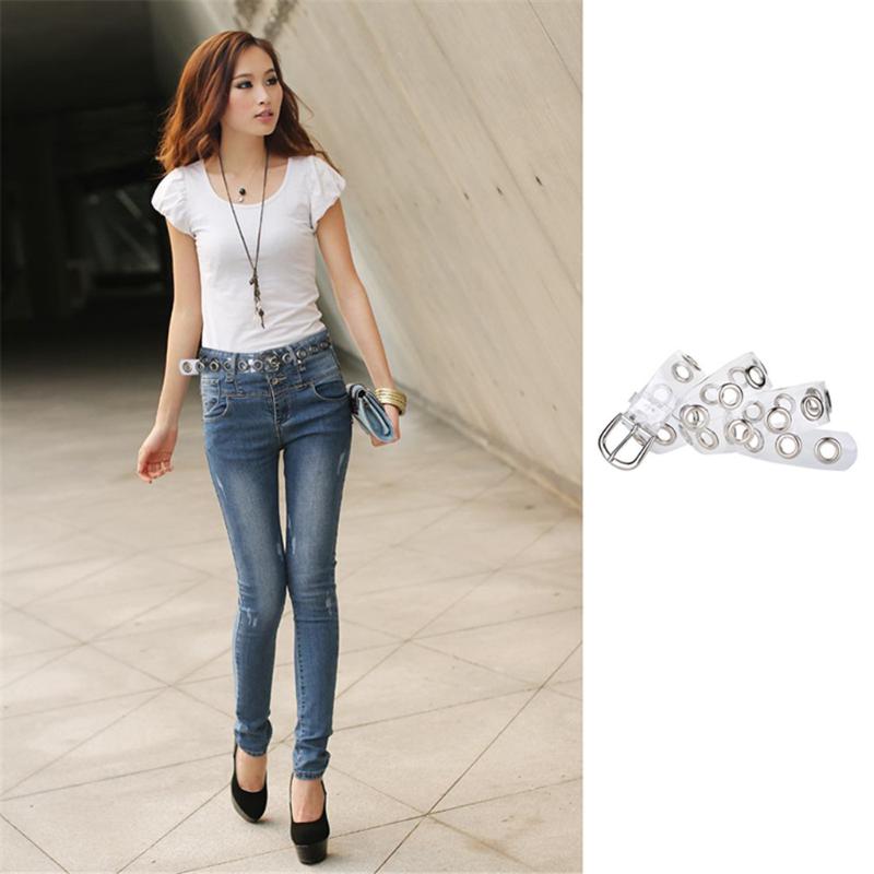 

Wild Transparent Ladies Belt Full Pin Buckle Japanese Word Buckle Pants Belt Z914, Black