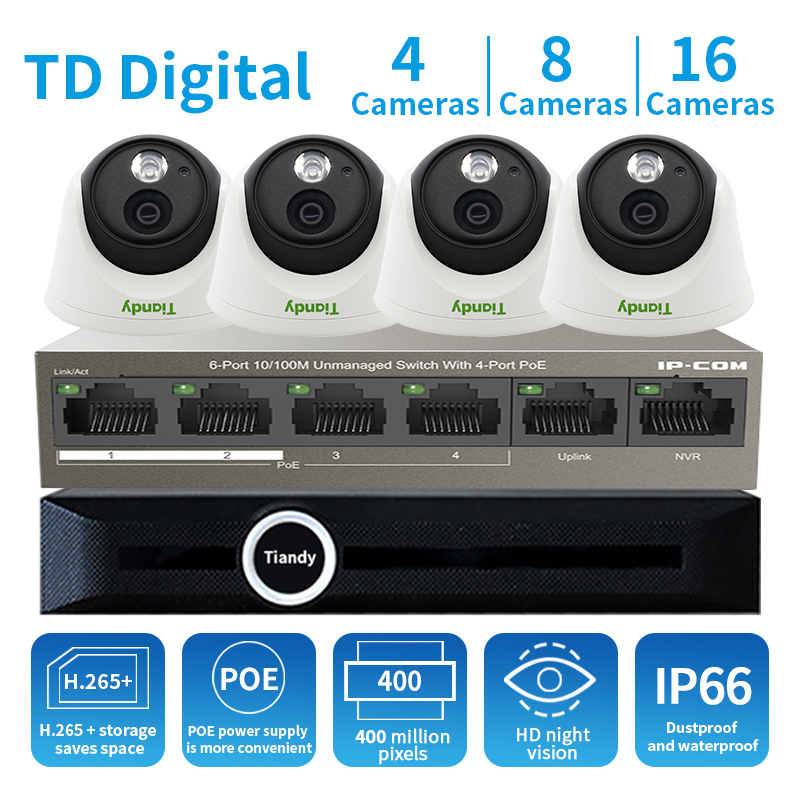

FSD 4Million Pixel Infrared Monitoring Package S+265 cctv camera security system kit HD cctv outdoor camera kit