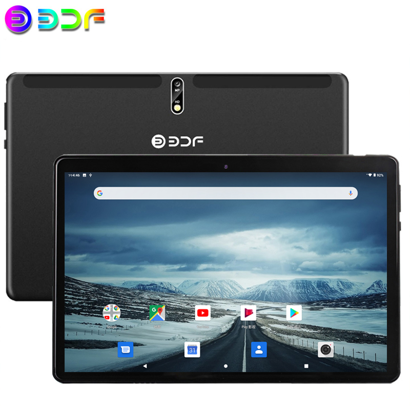 

New 10.1 inch Tablets 4G Phone Call Android 9.0 Octa Core Tablet Wi-Fi Bluetooth 4GB+64GB Google Play Dual SIM 10 Tablet PC, Black