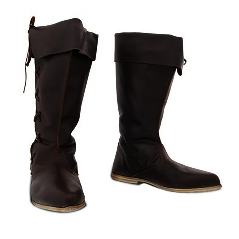 

Womens Boots Ladies Western Flat Low-heeled Lace-Up Round Toe Over The Knee High Knight Boots Fashion Female Autumn Shoes C50#, Bw