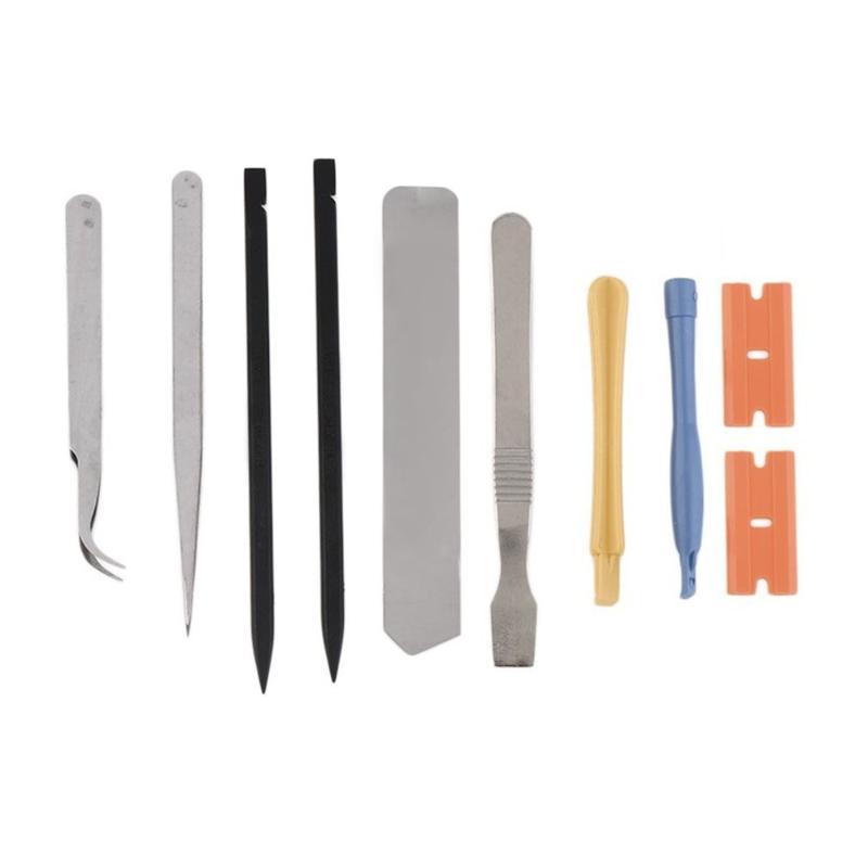 

Hot 10Pcs Repair Opening Pry Tool Set Spudger Tweezer Blade Kit for dropshipping