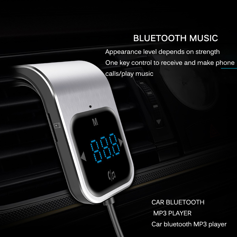 

FM Transmitter Bluetooth Car Wireless Radio Adapter AUX MP3 Player FM Modulator with Hands-free Speaking Dual USB Fast Charger