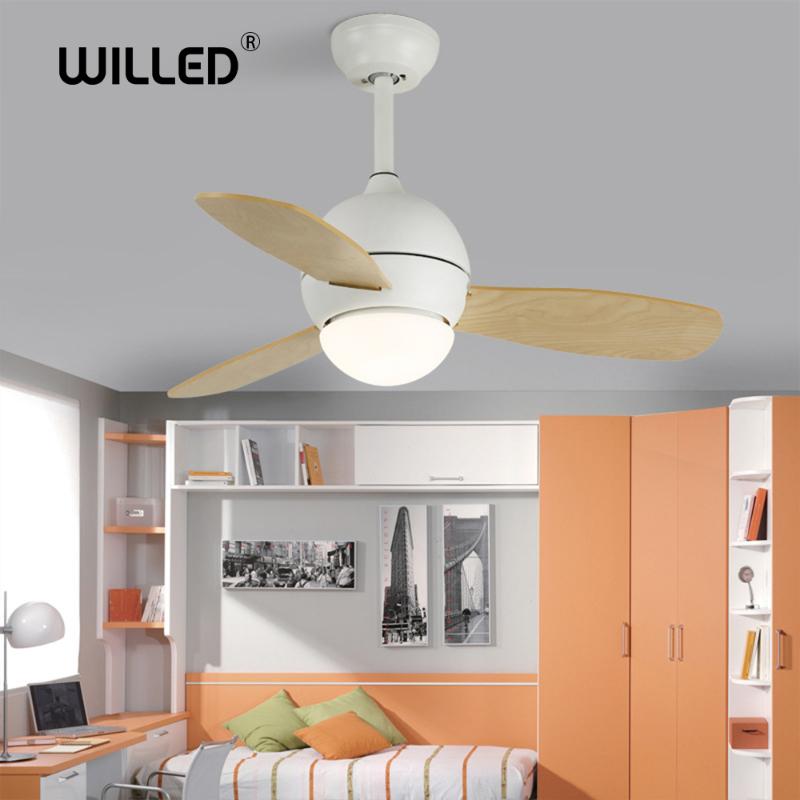 

Nordic Ceiling fan lamp Remote Control with lights 42 inch cooling fans AC Multi color for Restaurant Kid's Room