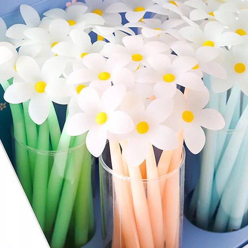 

Magic Pen ! Peach Blossom Gel Pen that Can Change Color Flower Colored 4pcs/lot