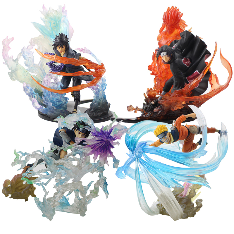 21 19 21cm Naruto Shippuden Fire Uchiha Itachi Sasuke Susanoo Uzumaki Vs Uchiha Sasuke Pvc Action Figure Collectible Model Toy Doll T0917 From Chao08 24 85 Dhgate Com