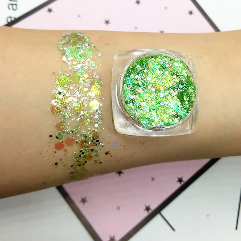 

Shining Sequins Nail Sequin Gel Fish Scale Gel Flashing Nail Art Manicure Decoration Tips Salon DIY