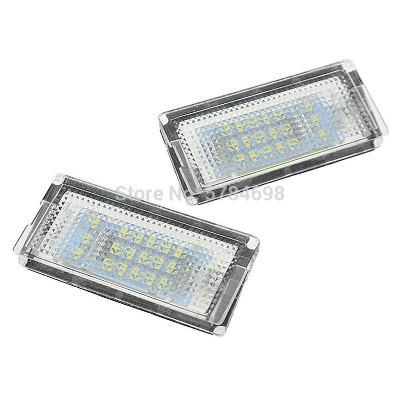 

License Plate Lights Canbus No Error LED License Number Plate Light Car led Signal Lamps for E46 4D 5D 1998-2005, As pic