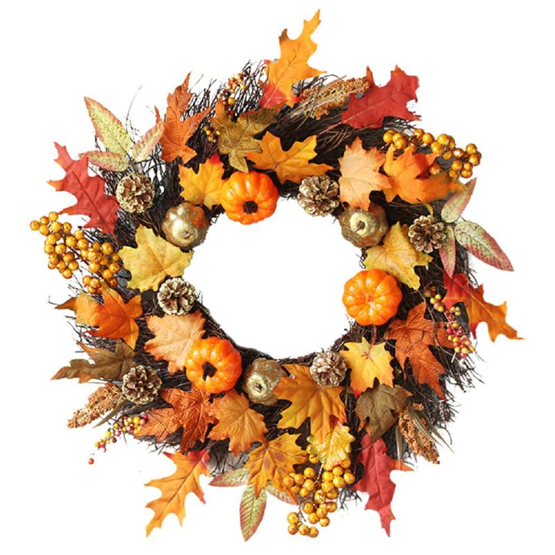 

Christmas wall art Christmas Halloween Ornament Fake Garland Wreath Party Home Decor New, 50