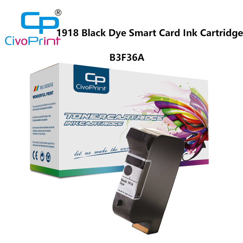 

Civoprint Compatible B3F36A for 1918 Black Dye Smart Card Ink Cartridge