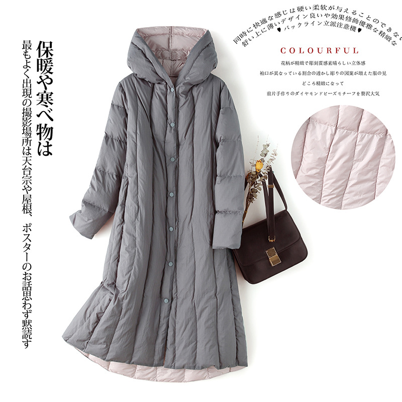 

2020 Women' Down Jacket Autumn Winter Coat Female Warm Hooded Women Parkas 90% White Duck Down Coats Mujeres Abrigos Pph1679, Black