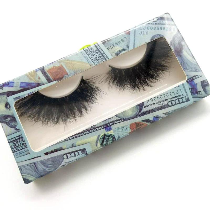 

bulk order Wholesale 25mm 5D Mink Eyelashes 5D Mink Lashes Makeup Dramatic Long real Lashes with paper package