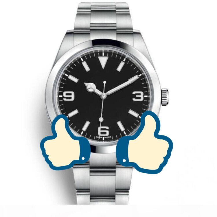 

Hot sale 2020 NEW Luxury Explorer Stainless Steel Automatic Casual Date Reloj De Lujo Black Dial montre Relojes De Mens luxury watch., Slivery;brown