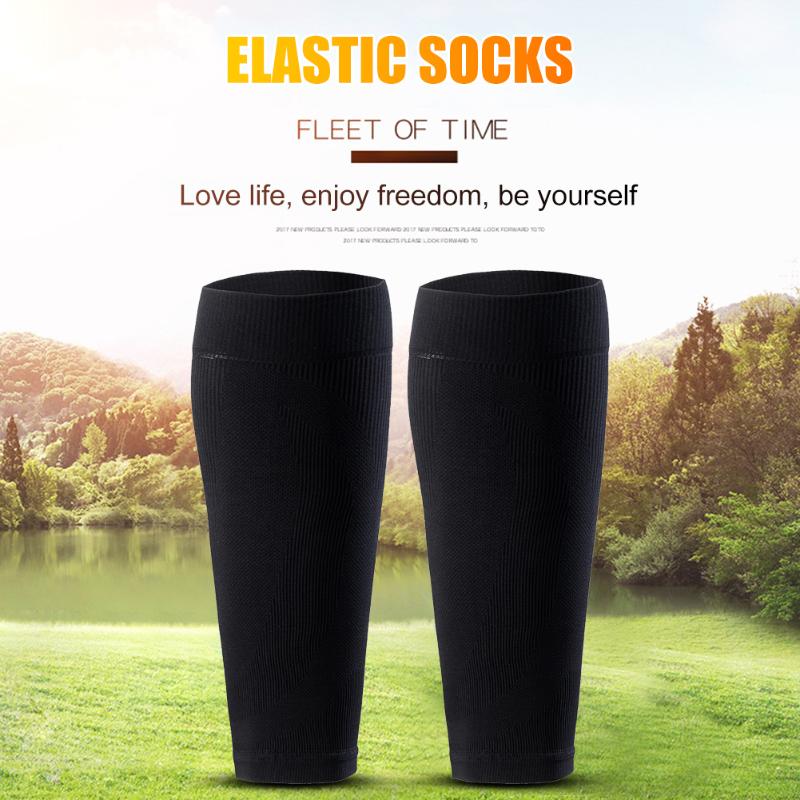 

Fitness Sport Leg Calf Stockings Compression Protective Sleeves Elastic Shin Guards Easily Carrying Sporting Elements, Black