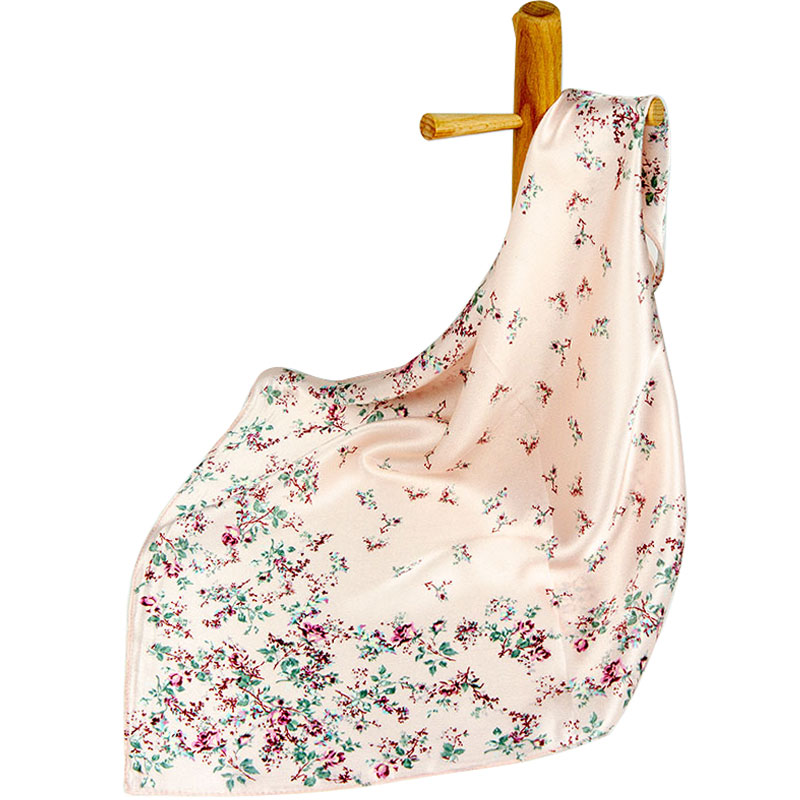 

Scarves High-quality Pure Silk Scarf Women Bandana Female Hair Women's Natural Square Headband Head For Flower