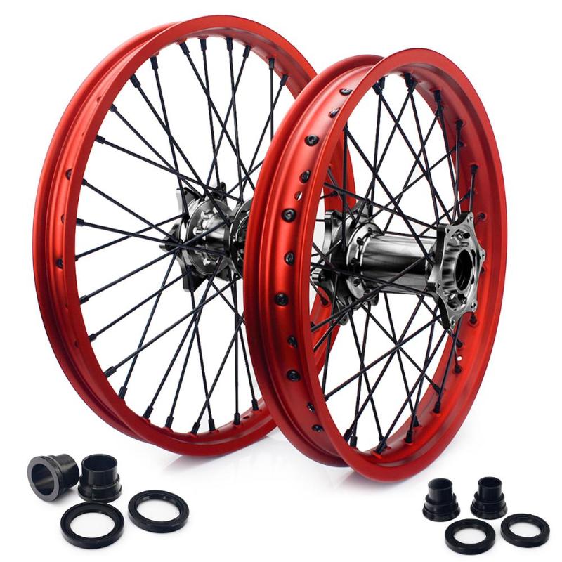 

BIKINGBOY 21" 18" Front Rear Wheel Rims Hubs For SX 125 13-19 SX 150 250 12-19 200 03-06 350 12-14 450 525 03-06