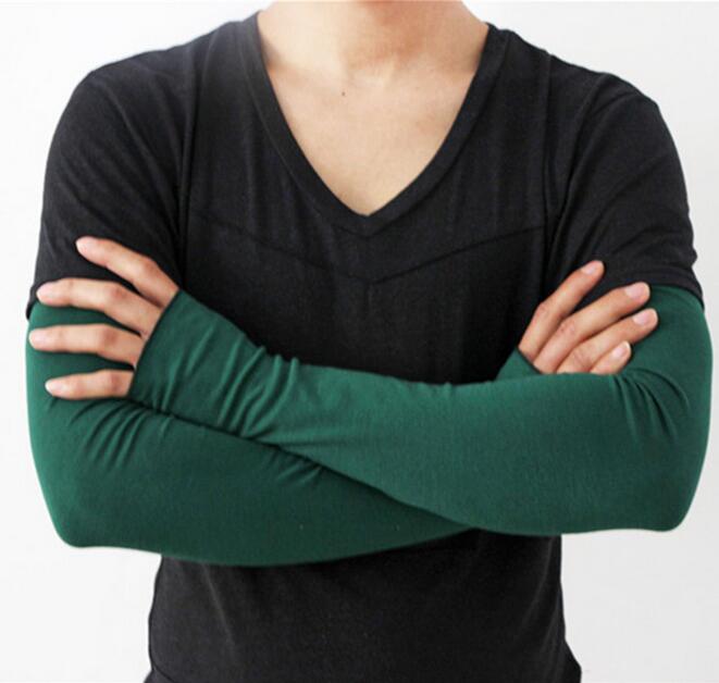 

Men's summer cotton sunscreen glove male summer outdoor long sleeve 60cm R071