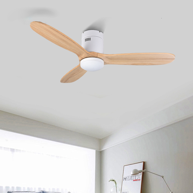 

Wooden Ceiling Fan with Lights Remote Control Ceiling Fans Without Light Retro Fan Energy Saving Ventilador De Techo