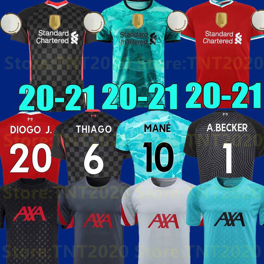 

DIOGO J. THIAGO M. SALAH FIRMINO soccer jersey football kit shirts 20 21 VIRGIL MANE KEITA MILNER Lİverpool 2020 2021 Men Kids uniform, Training men