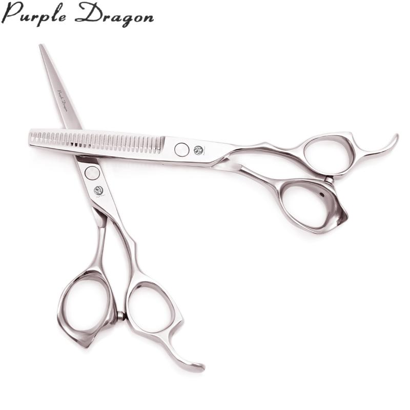 

Scissors For Hairdresser Purple Dragon 6" JP Stainless Hair Cutting Scissors Thinning Shears Salon and Home Haircut Shears 1024#