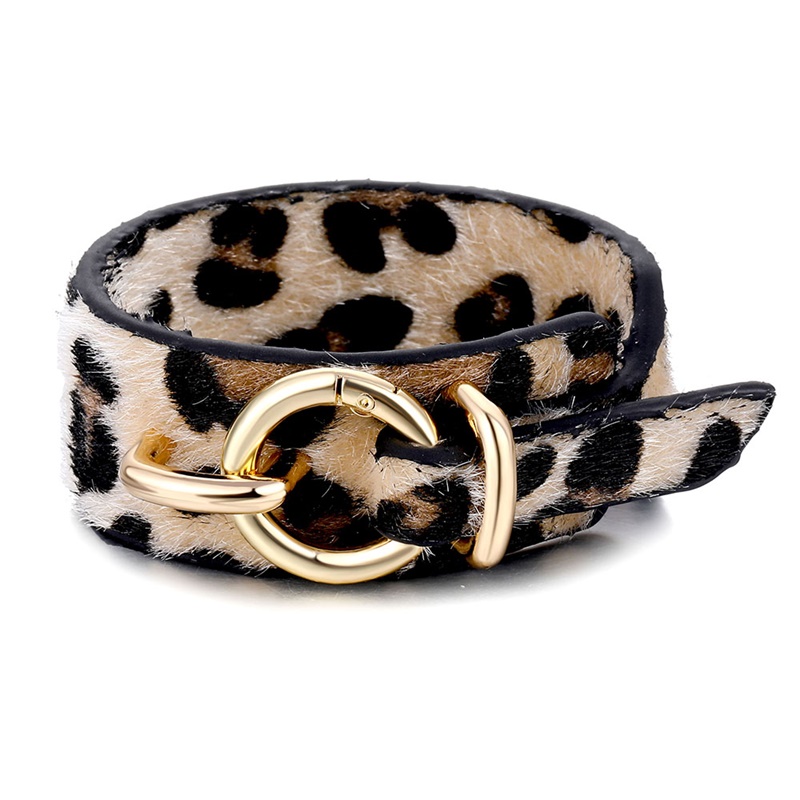 

IFMIA Vintage Leopard Leather Bracelet For Women 2020 New Fashion Elegant Multilayer Wide Wrap Bracelets & Bangles Jewelry Gifts
