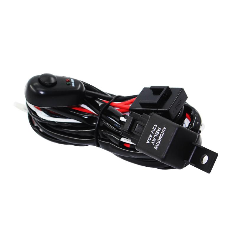 

12V 40A Off Road LED Light Bar Relay Wiring Harness Kit for ATV