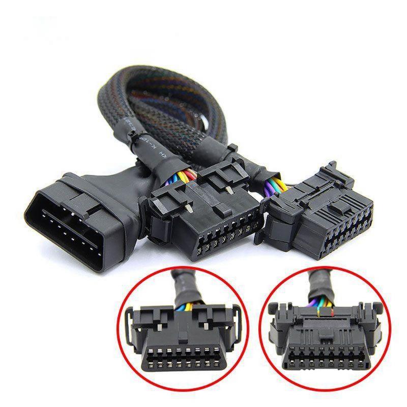 

High Quality OBD2 Extension Cable OBD 16pin Male To Female for ELM 327 V1.5 for Auto Car Diagnostic Tool Scanner OP-COM