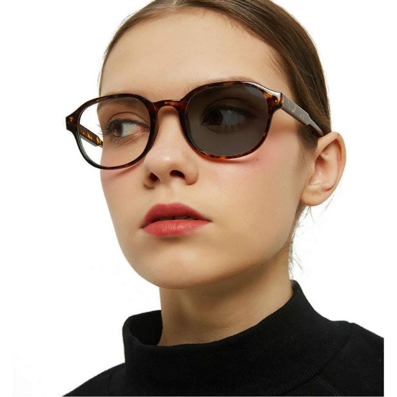 

2020 New Fashion Unisex Sun photochromic Lens Transition Retro round Brand Designer Reading Glasses with box FML