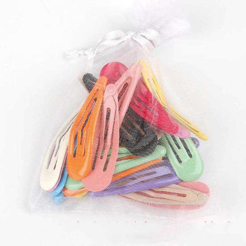 

24pcs Girls Snap Hair Clips for Children Baby Hair Accessories Women Hairpins Barrettes Clip Pins Solid Color Metal Hairgrip