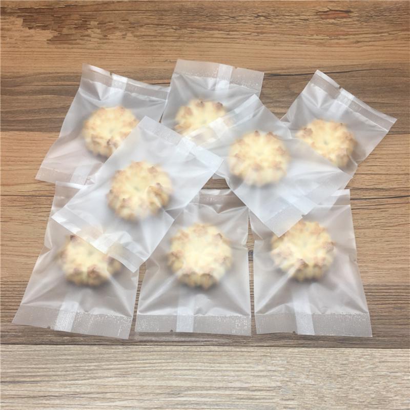 

400Pcs/Lot Heat Seal Baking Plastic Packaging Pouch Snack Pack Bag Matte Clear Biscuit Cookies Candy Package Bags