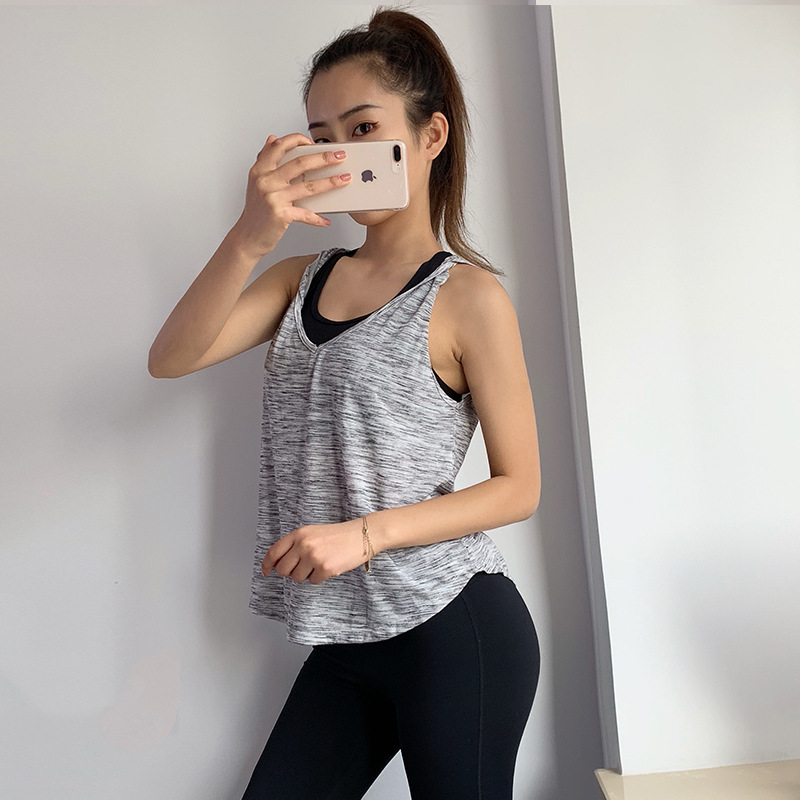 

Yoga Top Gym Sports Vest Sleeveless Shirts Women Running Clothes Womens Shirt Fitness Clothing Solid Yoga Shirts, Black