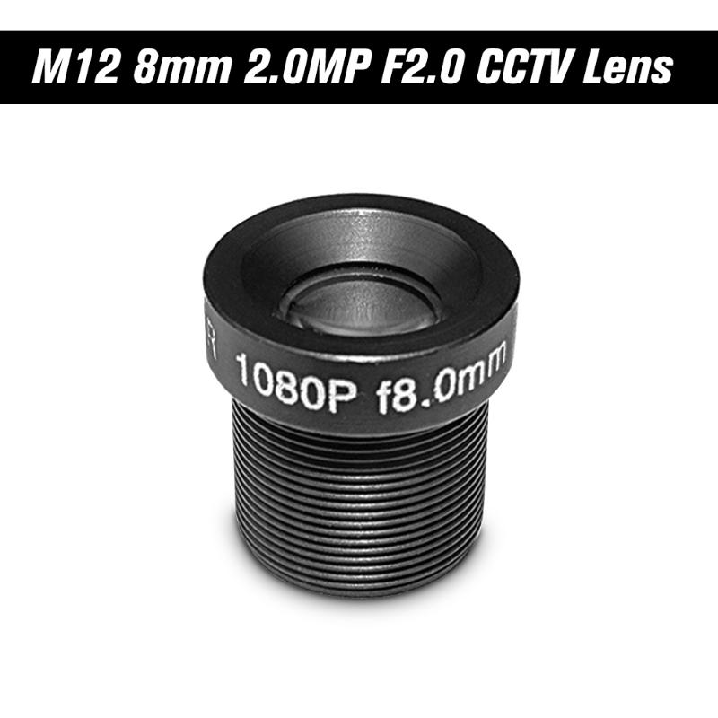 

HD 2.0Megapixel 2MP 8mm M12 CCTV Board Lens IP Camera Lens F2.0 Fixed Iris M12*P0.5 1/2.7" Image Format 25 Degrees Viewing Angle