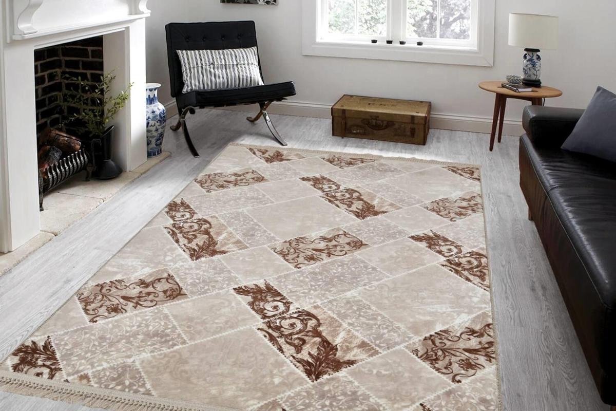 

Aksu Non-Slip Floor Carpet Tasseled Sure-Footed Carpet rug Living Room Rug Kids Room Decoration Home Comfortable gift Dollhouse, Burçe dusty rose