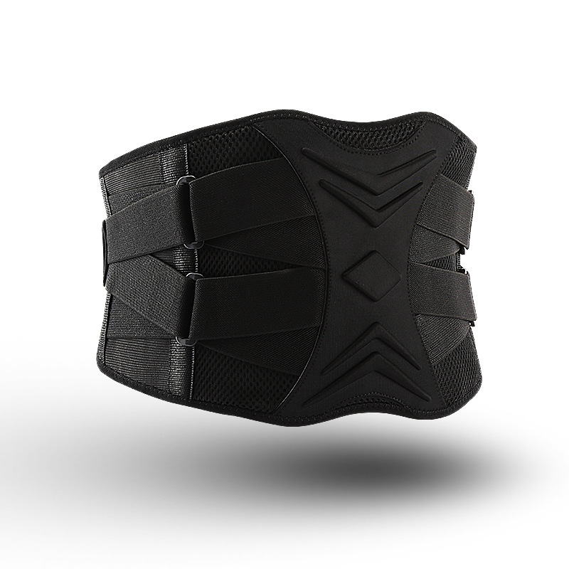

Sports Support Waist Belt Lumbar Protection Men and Women Fitness Yoga Adjustment Breathable Back Belt Gym Girdles Lumbar Brace, Black