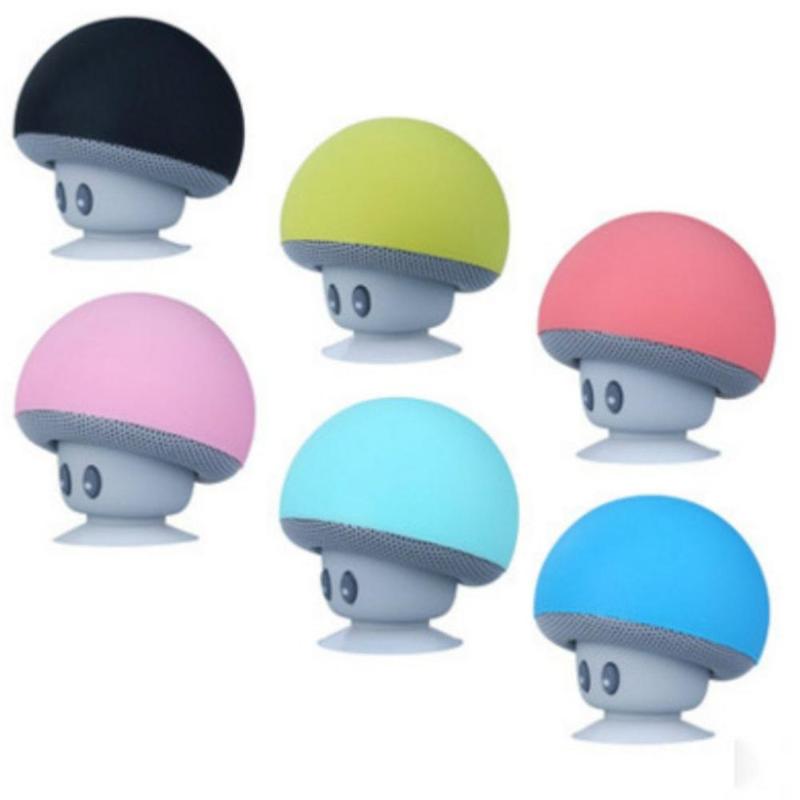 

Mini Wireless Speaker Mushroom Portable Waterproof Shower Stereo Subwoofer Music Player For Android car