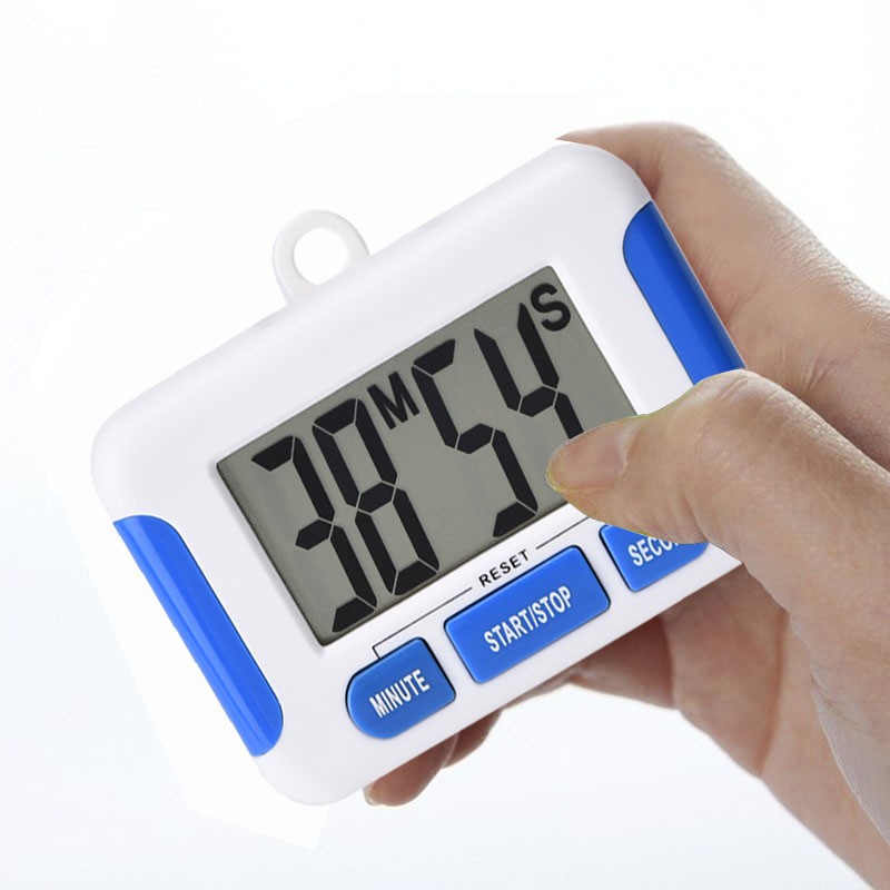 

Creative Timer 322 Electronic Kitchen Clock With Alarm Student Digital LCD Display Hanging Mount Countdown Mini TImers Indoor