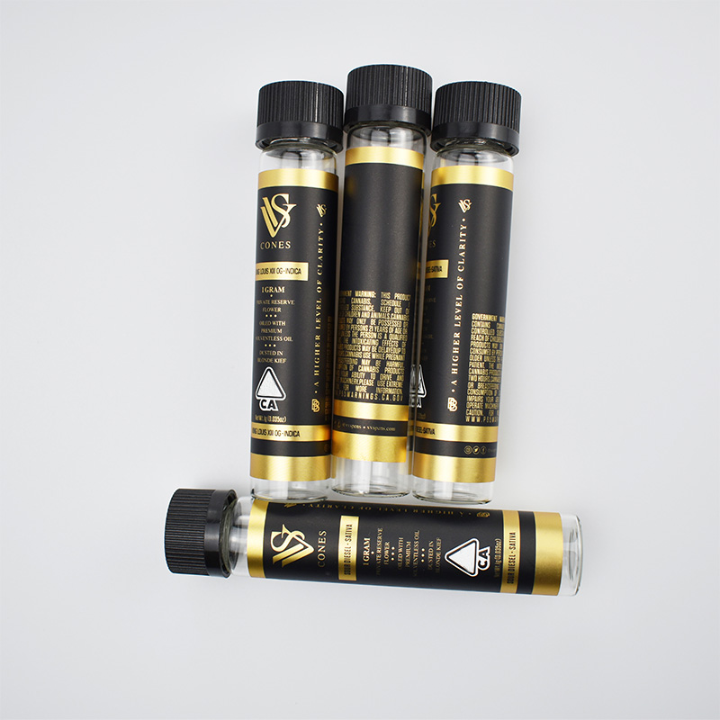 

2020 VVS Pre-rolled tube 1:1 clone as originals with 4 options stickers labels pre rolled blunt packaging wholesale ship by boat