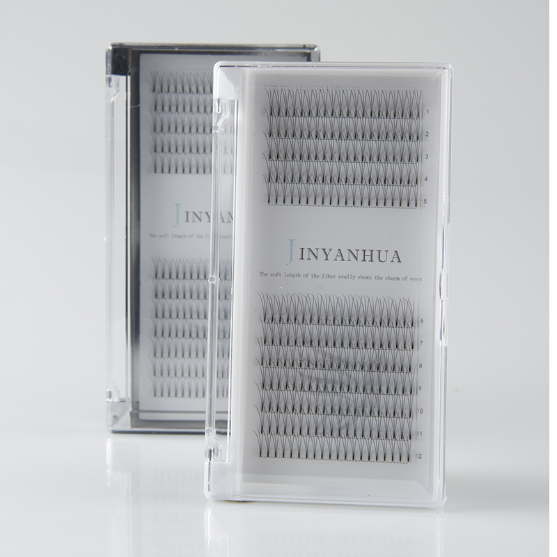 

3trays/lot 3D mink eyelashes handmade soft natural false eyelashes 3D visual false mink Clusters 8-14cm high quality