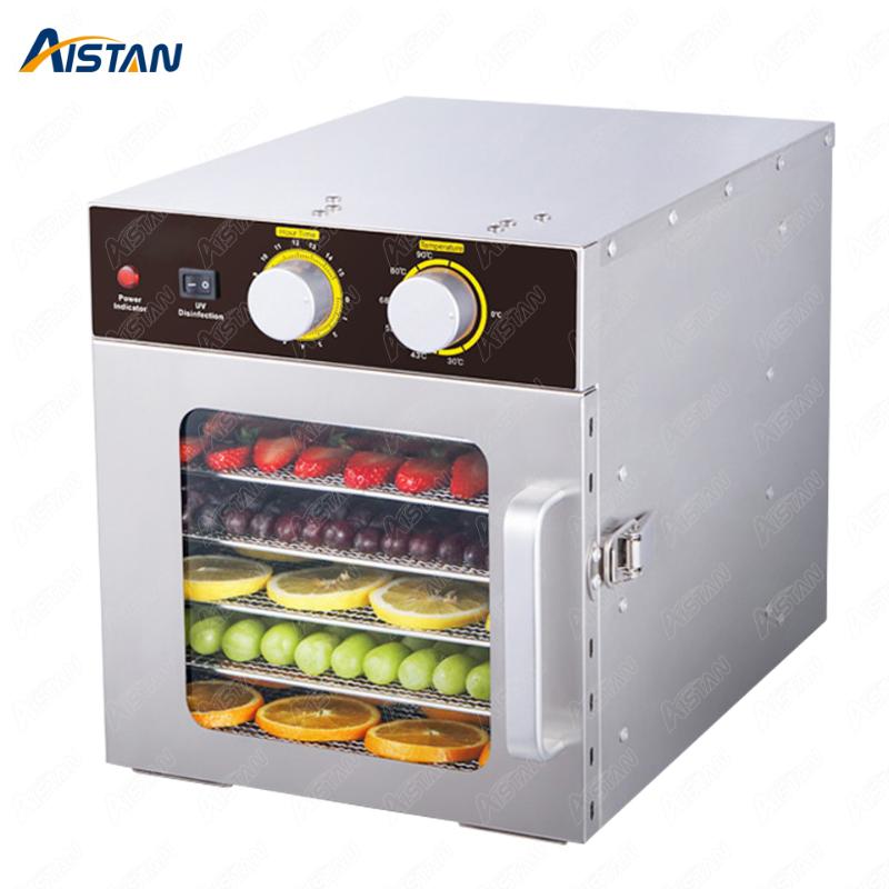 

ST04 Electric Dryer Fruits Dehydrator Machine 220V 110V Dehydrator Stainless Steel 6 Trays with timer temp. control
