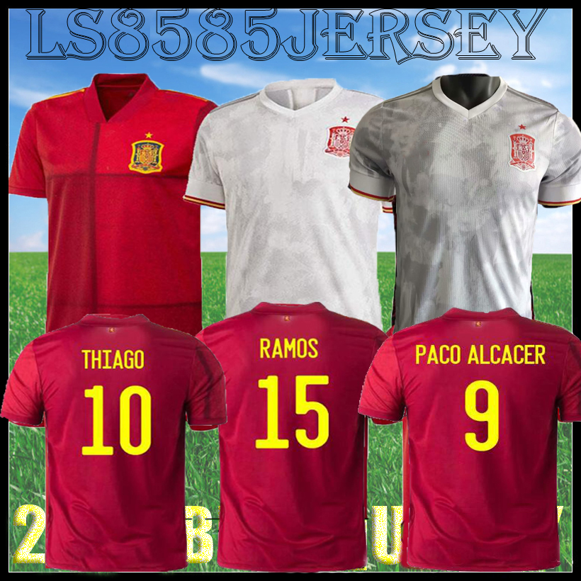 

Fan Player version 20 21 Spain away home soccer jerseys RAMOS 2020 spain Camiseta de futbol ASENSIO MORATA football shirt ISCO maillot foot