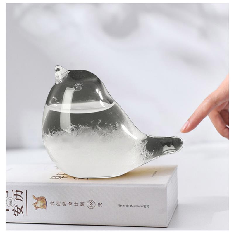 

High Quality Crystal Transparent Storm Glas Bottle Barometer Bottles Weather Forecast Stylish Desktop Water Drop Weather Station