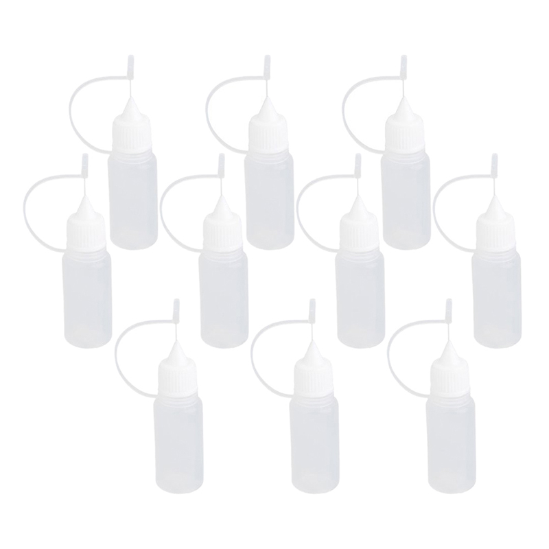 

10pcs Needle Tip Of 10ml Plastic Vacuum Drops Compressible Storage Of Liquid The Bottle