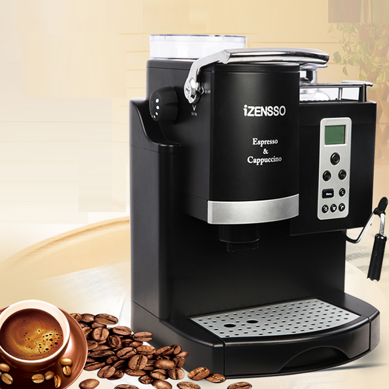 

Automatic Espresso Coffee Maker Machine with Bean Grinding and Milk Foamer Function Home Coffee Shop SN-3035