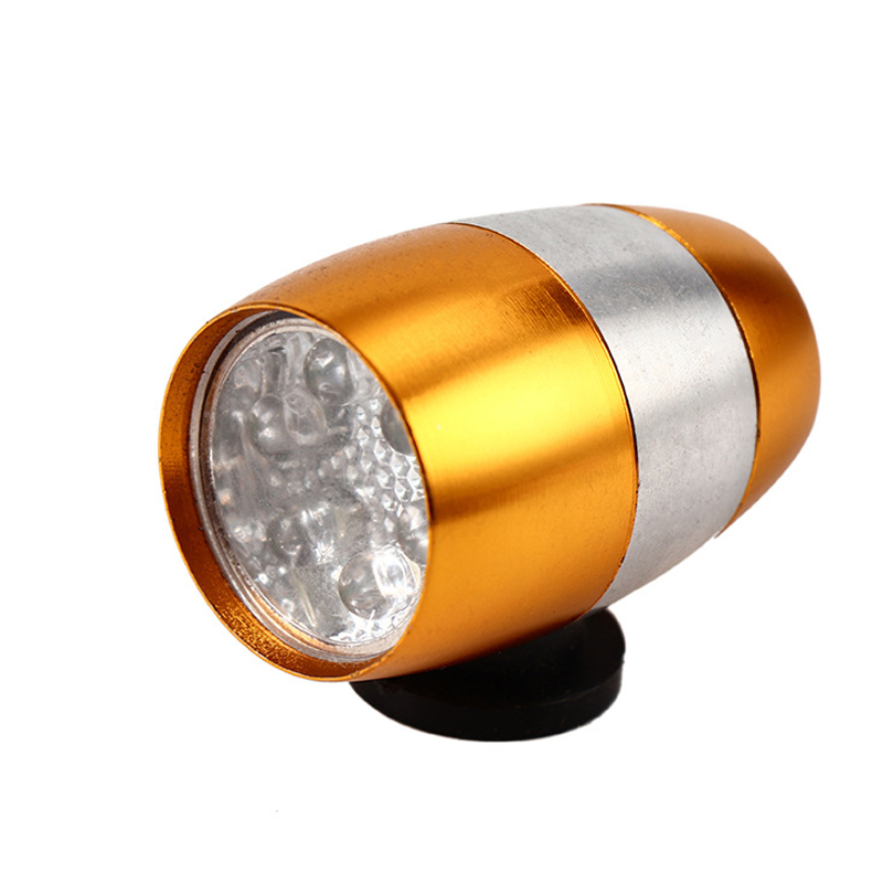 

Bike Front Light LED Riding Warning Light Aluminum Alloy Brightness Adjustment Lamp EDF88