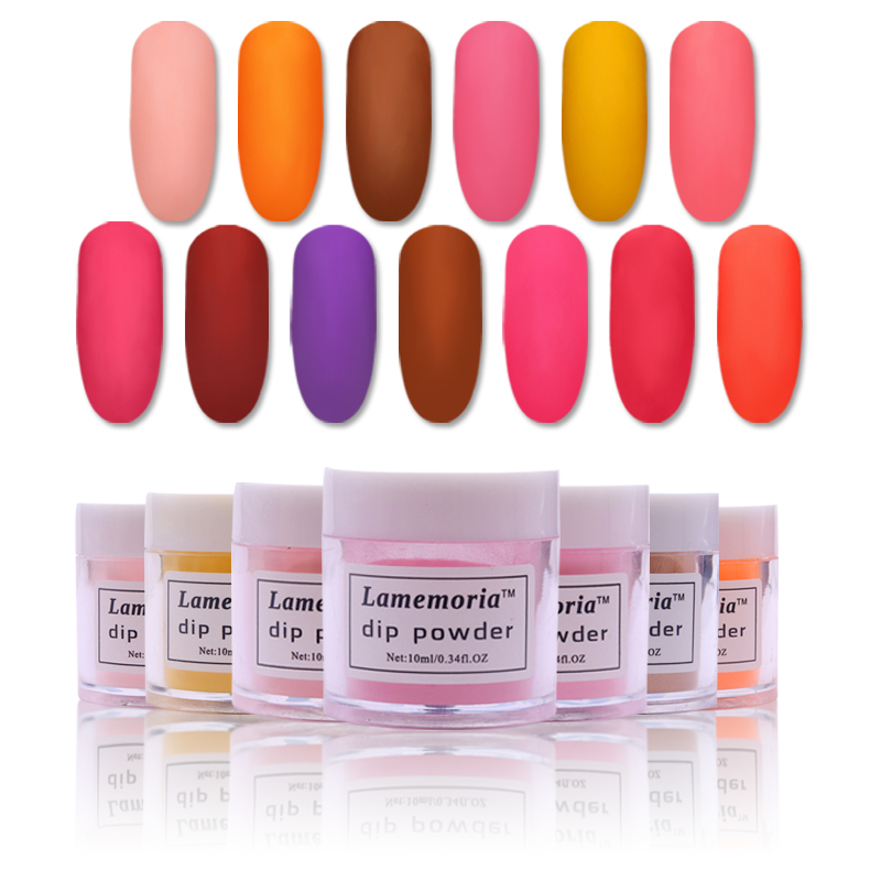 

10ml 4 In 1 Air Dry Dipping Powder Extension Acrylic Powder Sets Glitter Top Coat Base Coat Nail Art Kit Pink Purple Clear Blue
